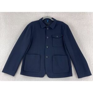 Peirre Cardin Futureflex Modern Fit Jacket Men Size Medium Blue Button Up Casual